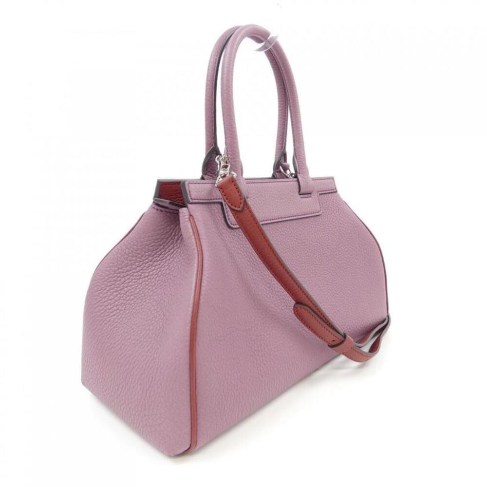Pre Loved Moynat Paris Vintage TopHandle Bag Leather Women violet | purple - Picture 2 of 6